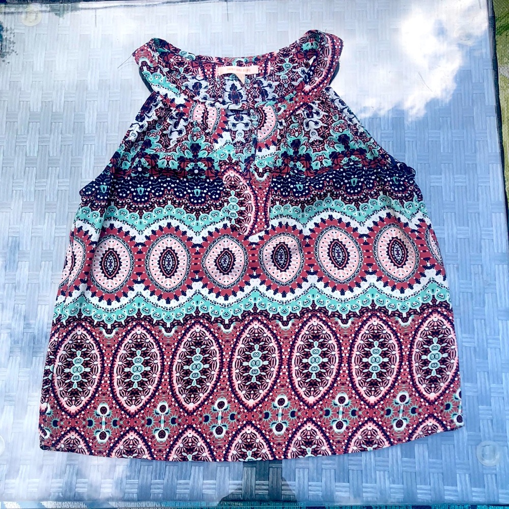 **Stitch Fix** Beautiful High Neck Tank with Front Cutout